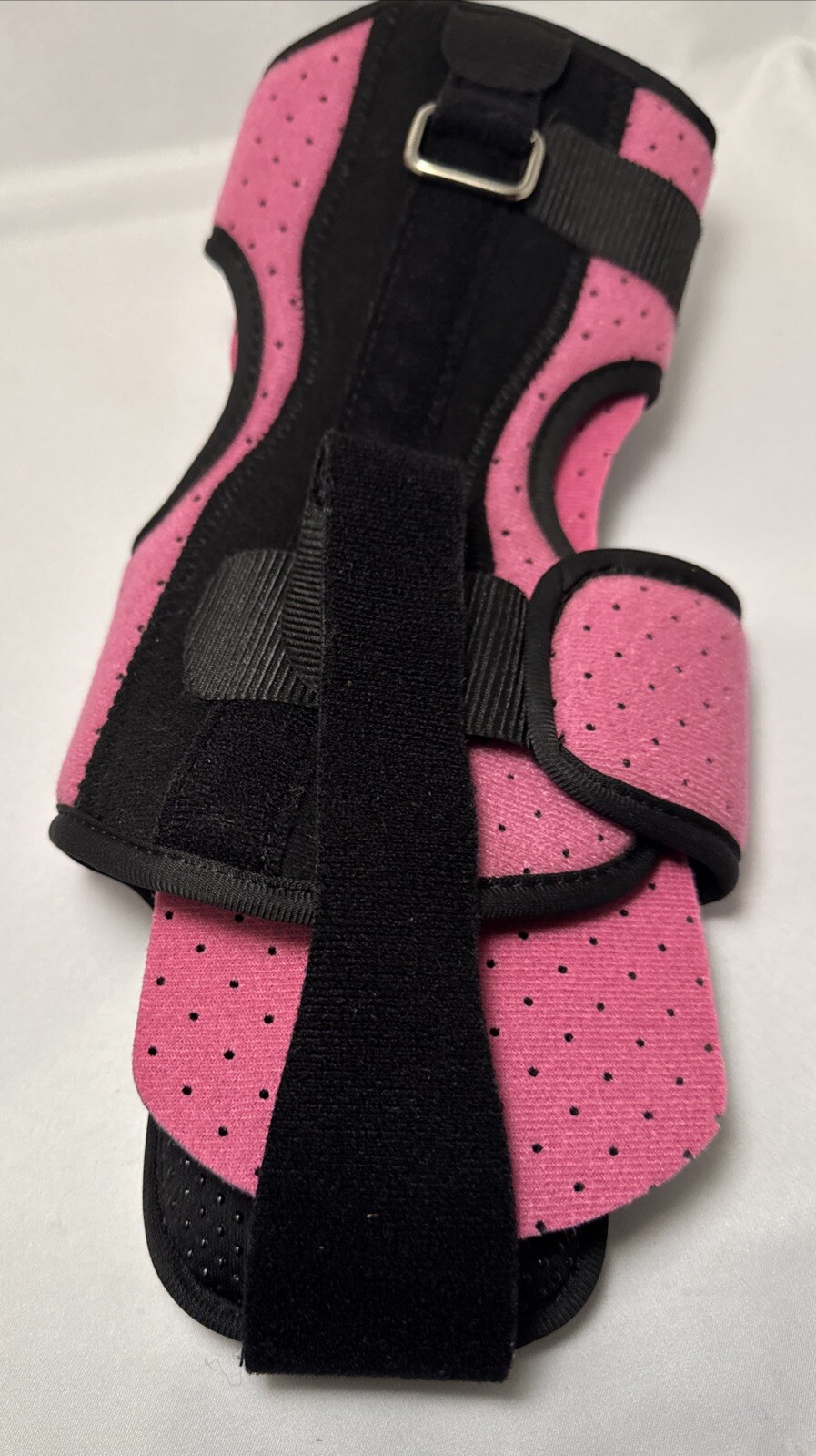 Set Of 2, 1 Pink & 1 Black Plantar Fascitis Night Splint Ankle Brace Toe Support