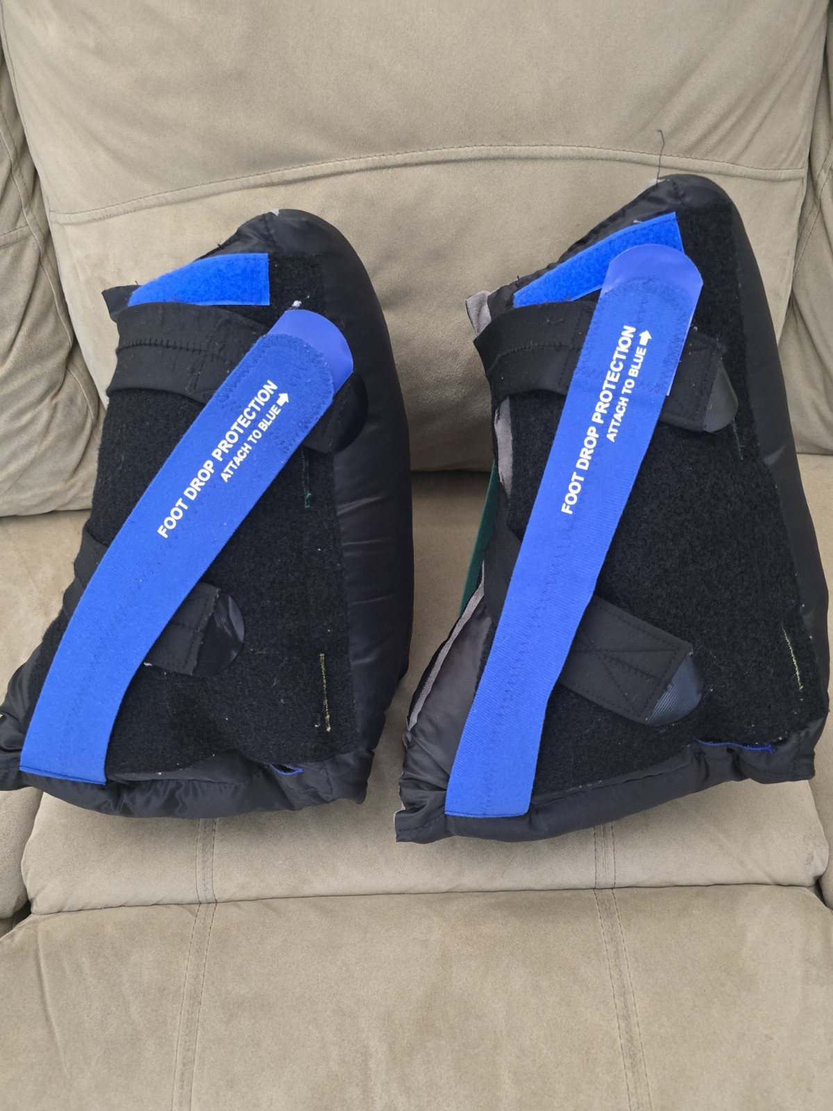 Heelmedix Adjustable Orthopedic Boot Foot Drop Protection Black Blue Standard