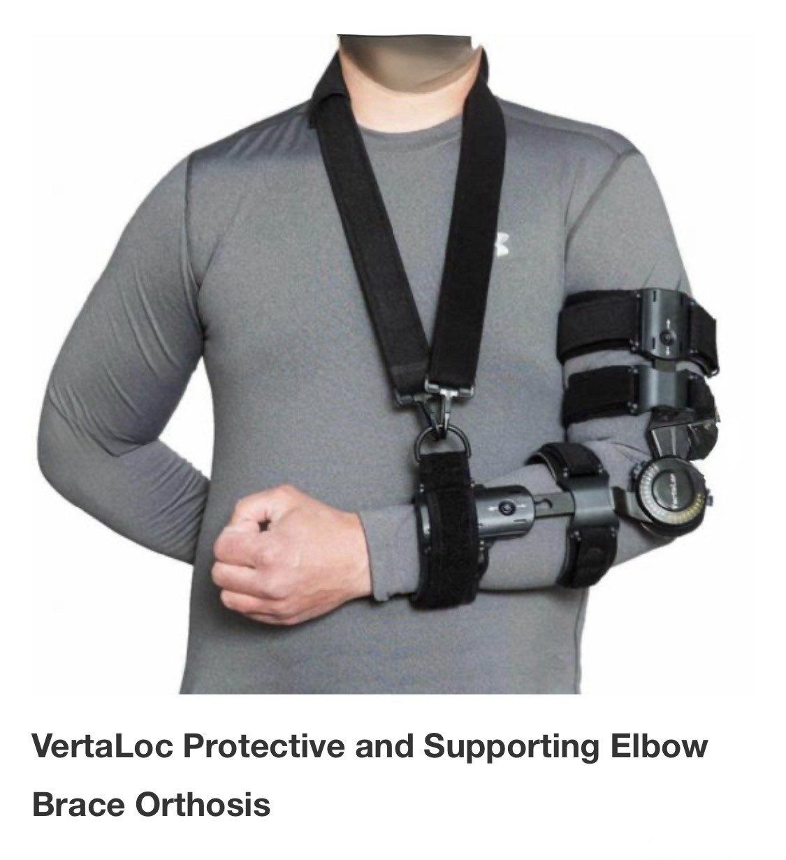 VertoLoc Orthosis Elbow Brace Universal Right Elbow Compression Brace