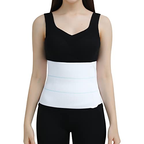 Abdominal Binder Post Surgery Tummy Tuck Belt For Women & M (30″-45″) White