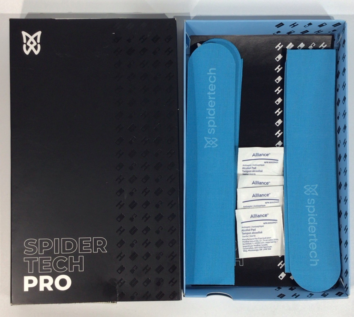Spidertech Professional Pre-Cut Cotton Kinesiology Tape for Ankle Support Blue 4