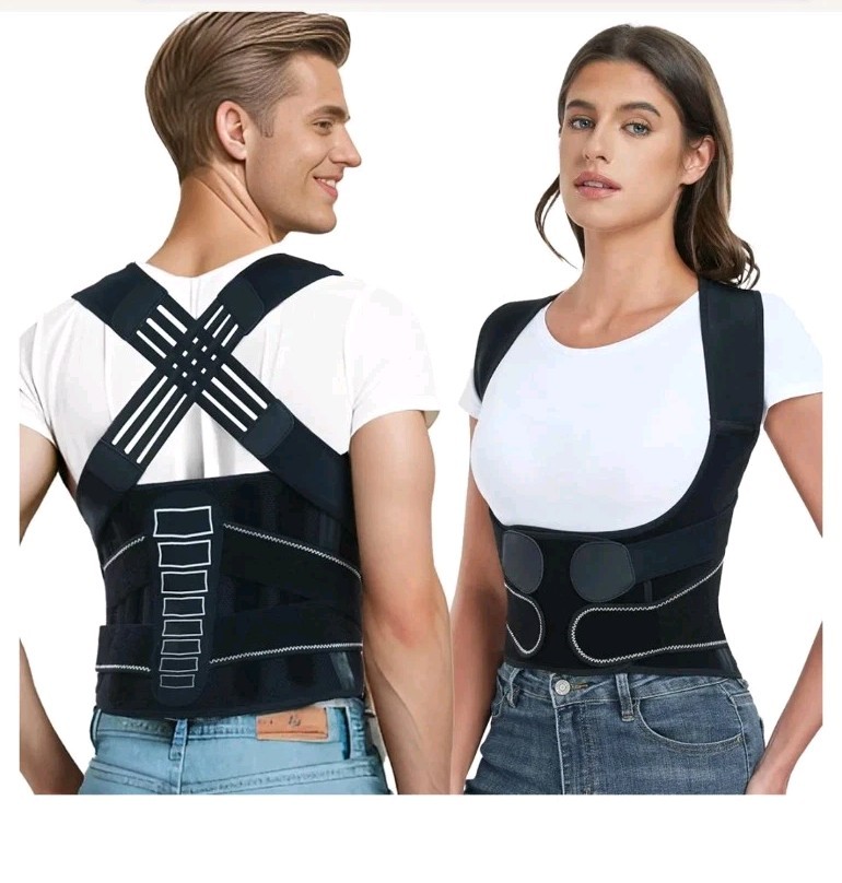 Enthra Back Brace Posture Corrector Women & Men Medium Model 6-BB002