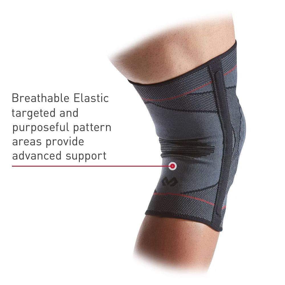 McDavid Sport Knee Knit Sleeve with Buttress and Stays – Gray –