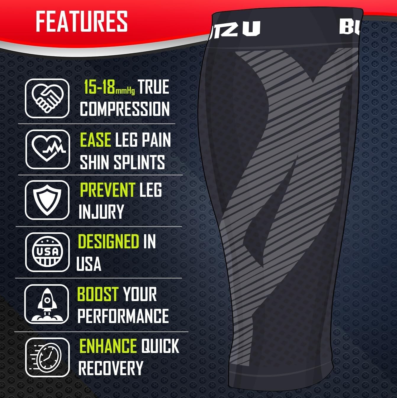 Breathable Compression Sleeves for Shin Splints – Support for Active Lifestyles