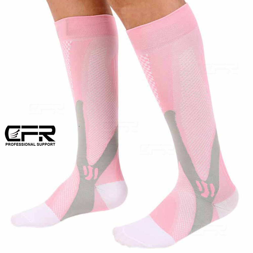 1-3 Pairs Copper Compression Socks 20-30mmHg Graduated Support Mens Womens S-XL