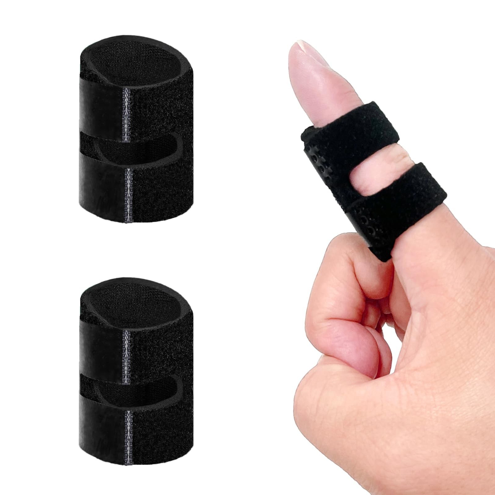 Small Trigger Finger Splint Kids (2 Pack), Thumb Splint Pinkie Finger Brace f…