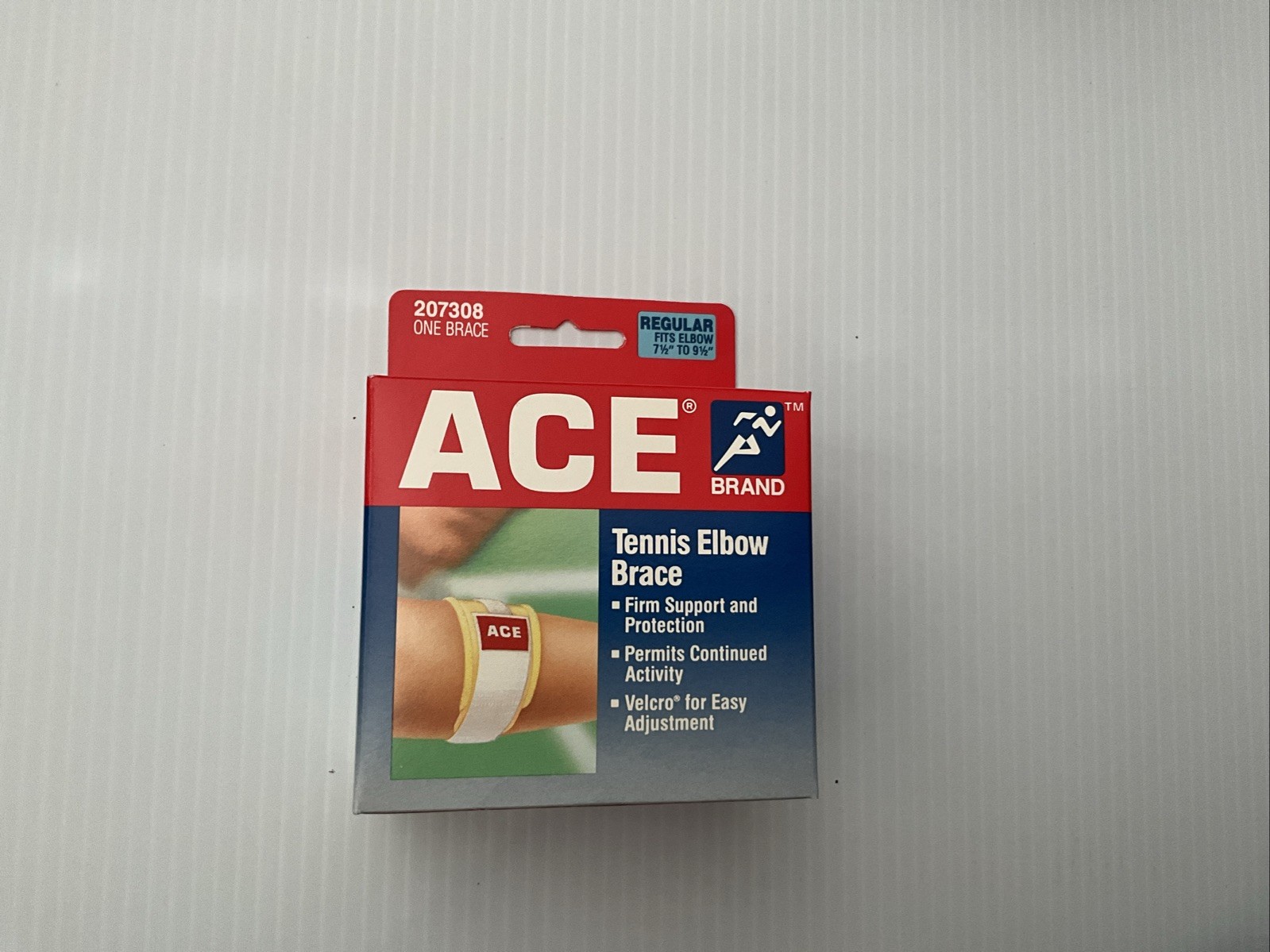 ACE TENNIS ELBOW BRACE 207308 REGULAR FITS ELBOW 7 1/2” TO 9 1/2”