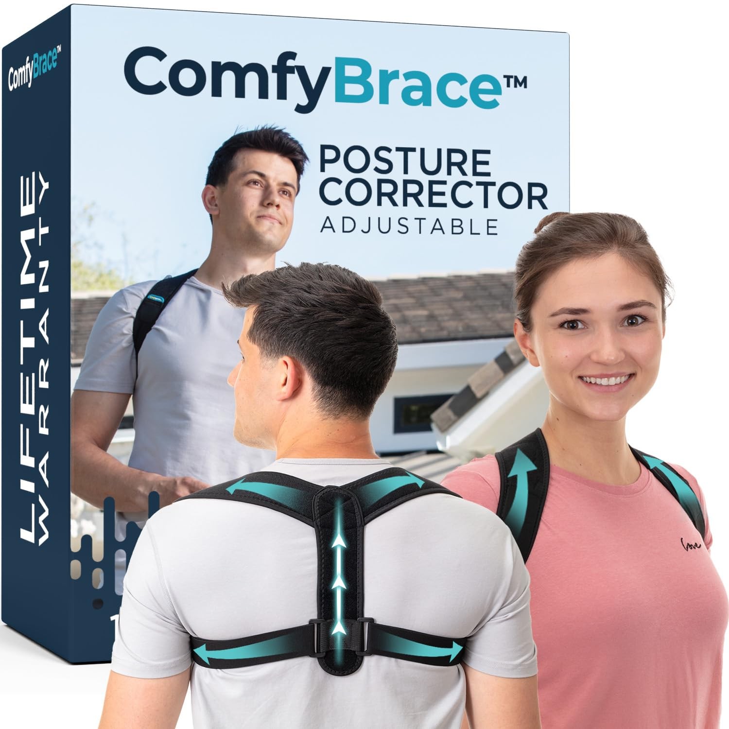 Posture Corrector-Back Brace for Men and Women- Fully Adjustable Straightener…