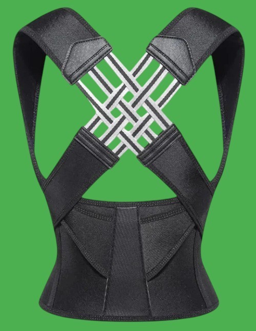 Power Posture – Large Charcoal Brace Posture Corrector for Women and Men