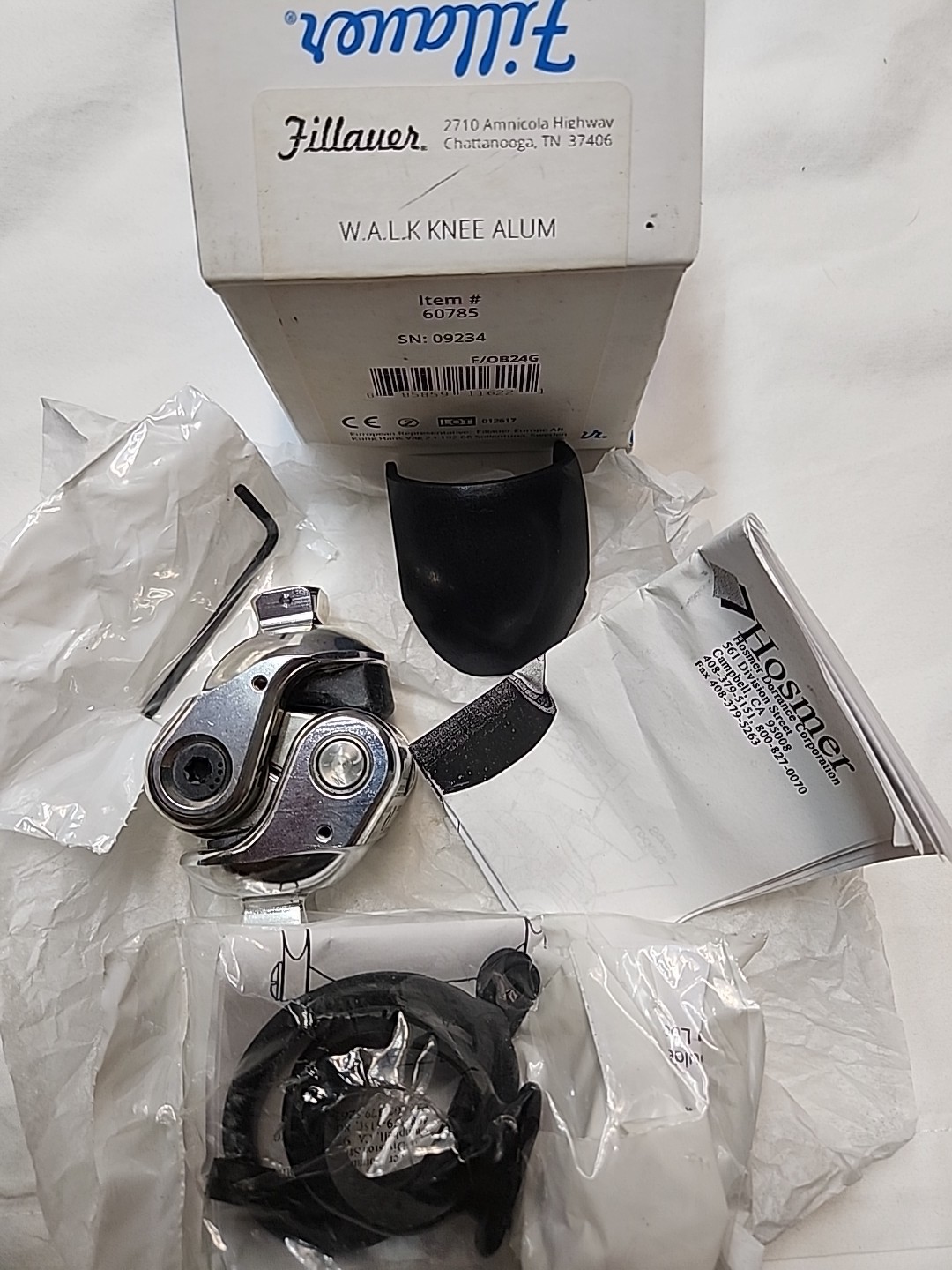 New Fillauer Weight Activated Locking Knee, Aluminum, Item # 60785