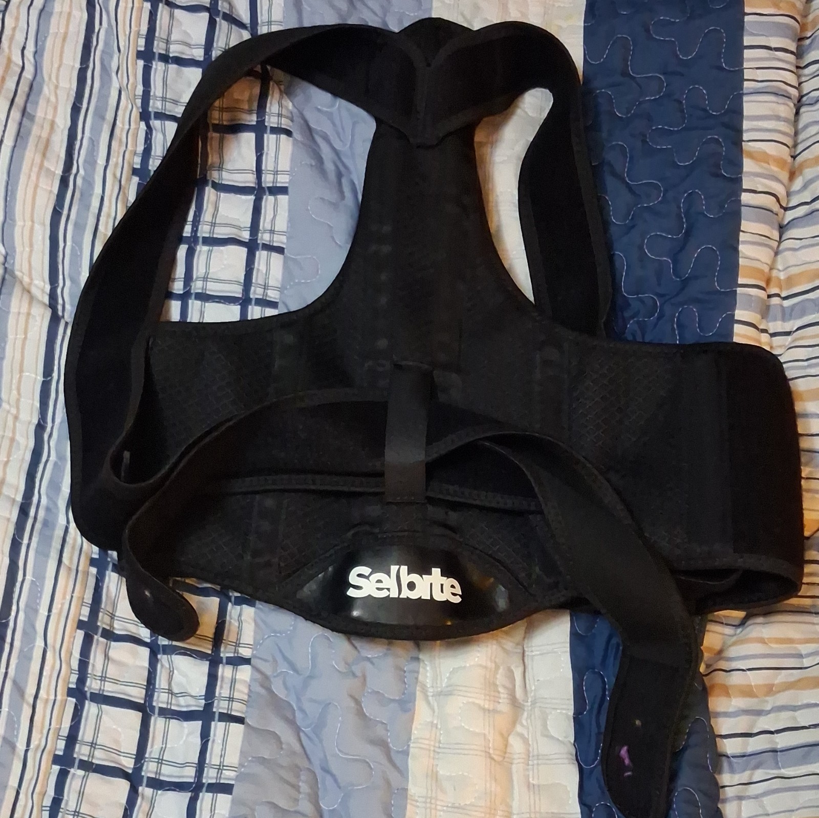 Selbite Posture Corrector Brace Posture Support Back/Shoulder Size M Black