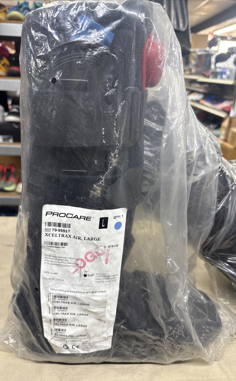 ProCare XcelTrax Air Ankle Walker Brace Walking Boot Size Large 17″ – 79-95517