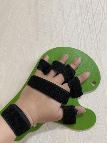 Aliewin Finger training device Hand brace stroke Hand straightener splint Green