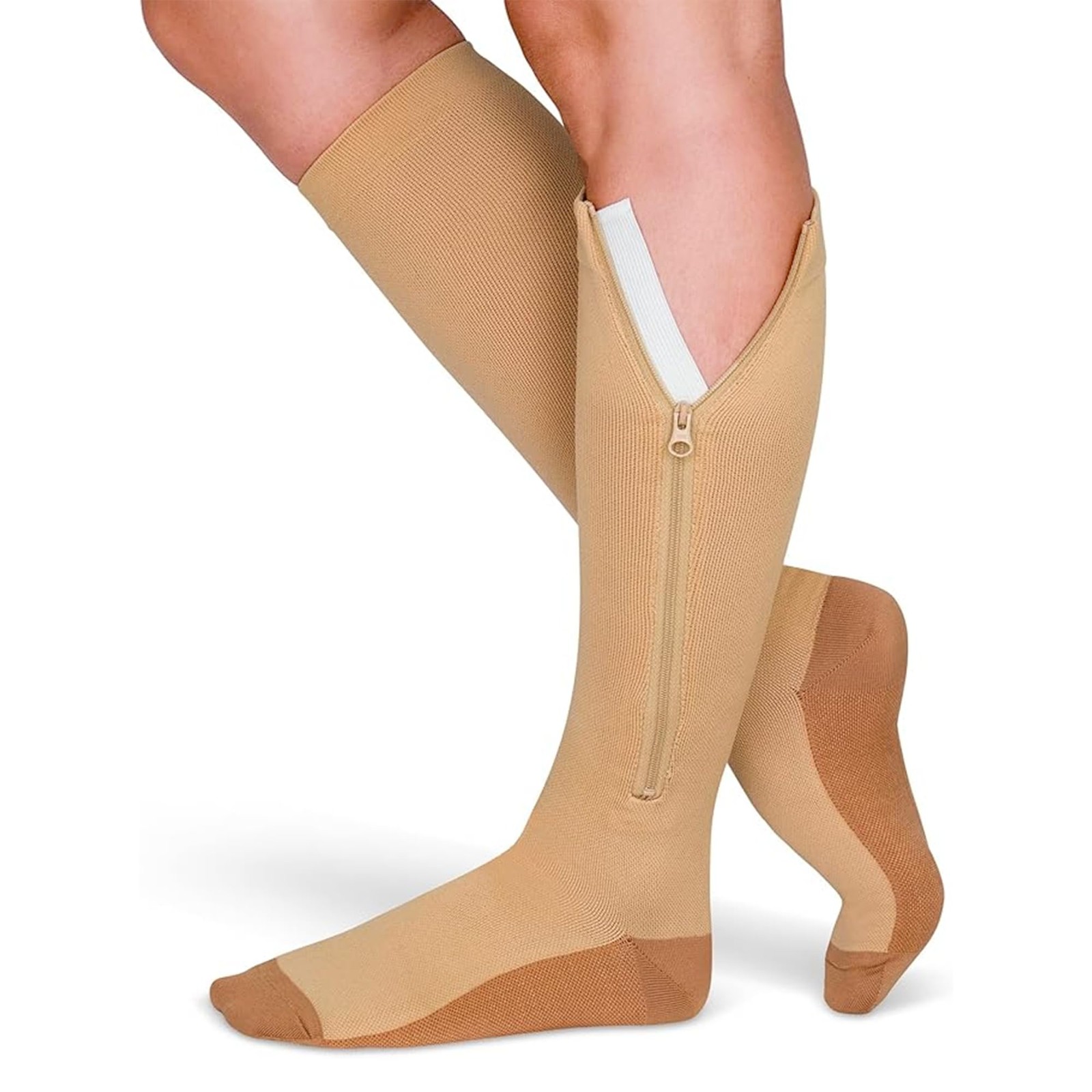 2030mmHg Closed Toe Graduated Zippered Compression Socks Men Women Stocking