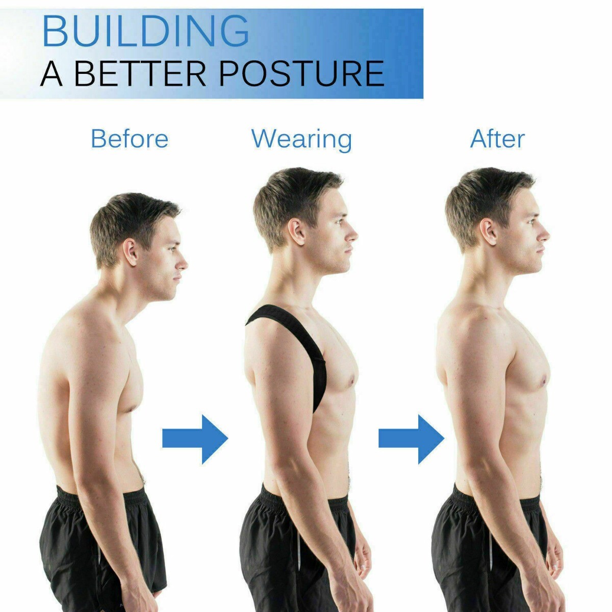 UNISEX POSTURE CORRECTOR ORTHOTICS SOFT BACK SUPPORT HUMPBACK COMFORTABLE HEALTH