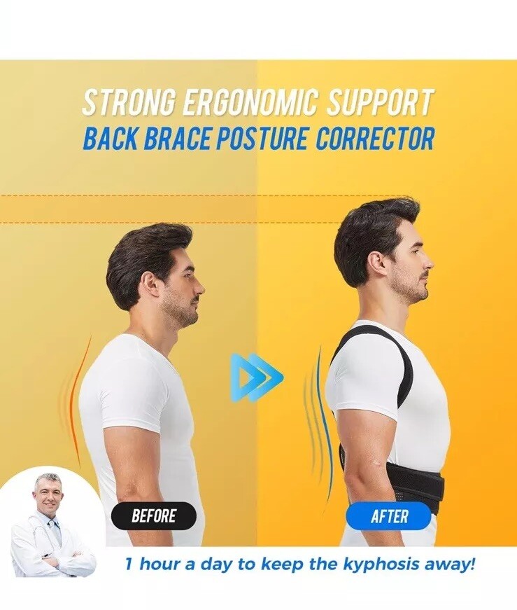 ZSZBACE Back Brace Posture Corrector Lower and Upper Back Pain Relief