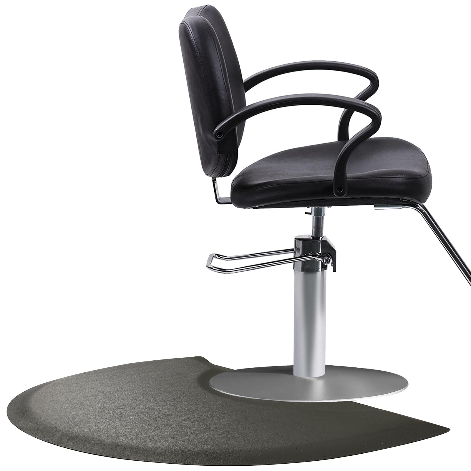 Salon Barber Chair Mats for Hair Stylist Anti Fatigue 3’x4’x1/2″, Black