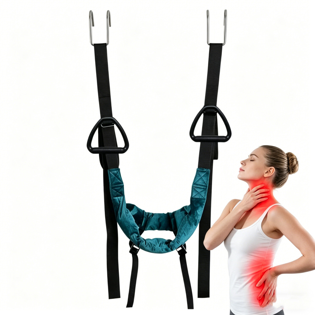 Cervical Traction Device Neck Stretcher Support Brace for Pain Relief