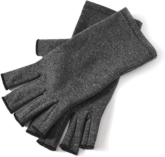 Compression Arthritis Gloves,Fingerless Carpal Tunnel Pain Relief Gloves Wome…