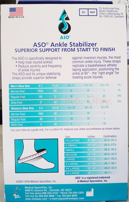 MedSpec ASO Ankle stabilizer
