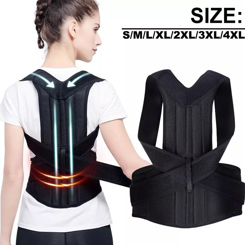 Full Back Brace Posture Corrector Hunchback Fixer Support Belt for Women Men