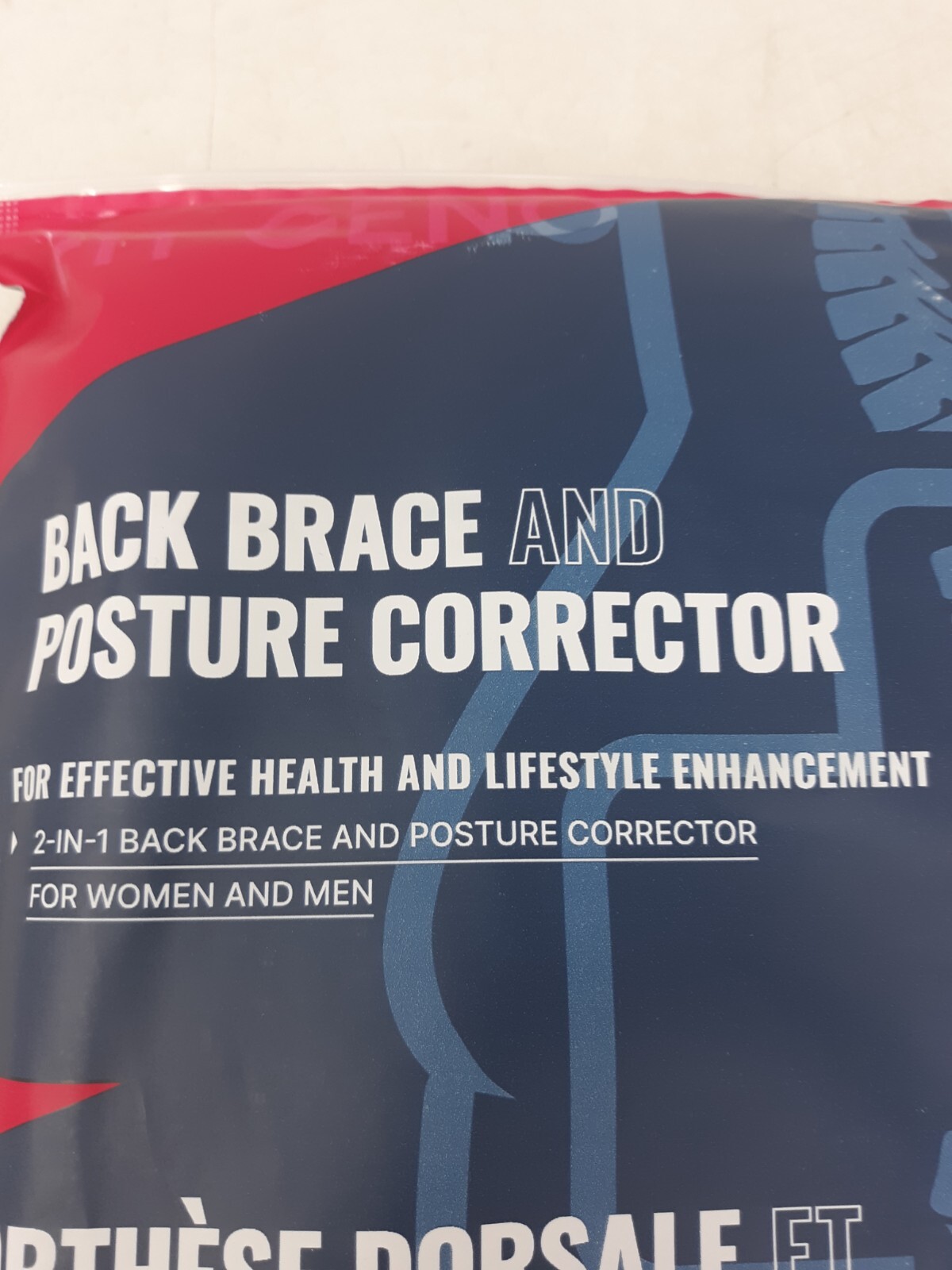Fit Geno Back Brace Posture Corrector Black Size S (Waist 26–34″) Unisex