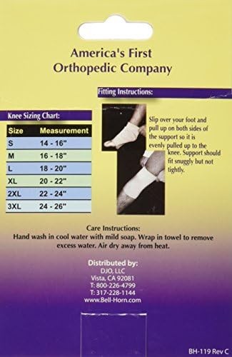Bell-Horn Large Elastic Knee Support Beige