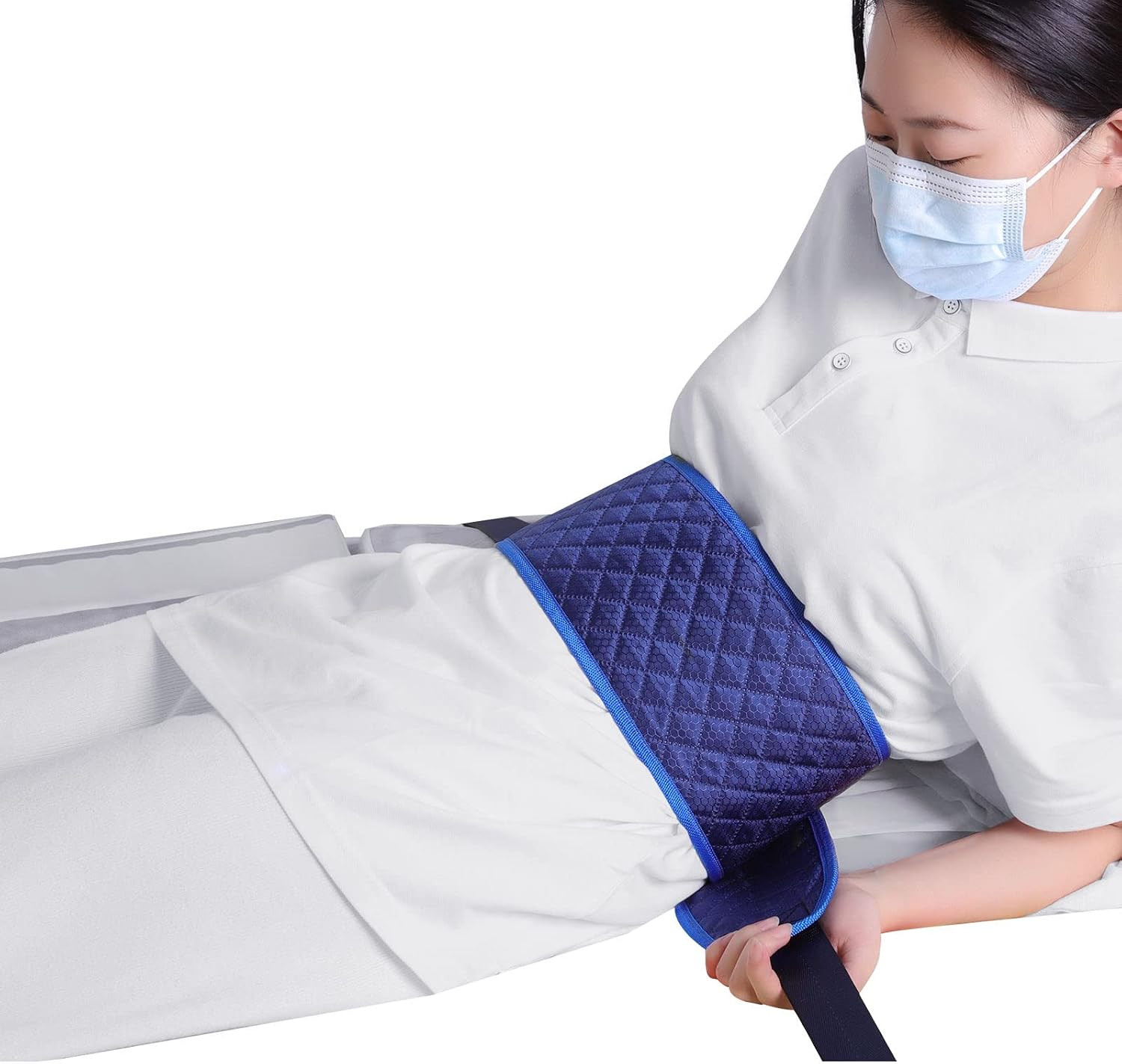 Bed Restraint Strap for Elderly 201Inch, Anti-Fall Waist Belt for Patient, Medic