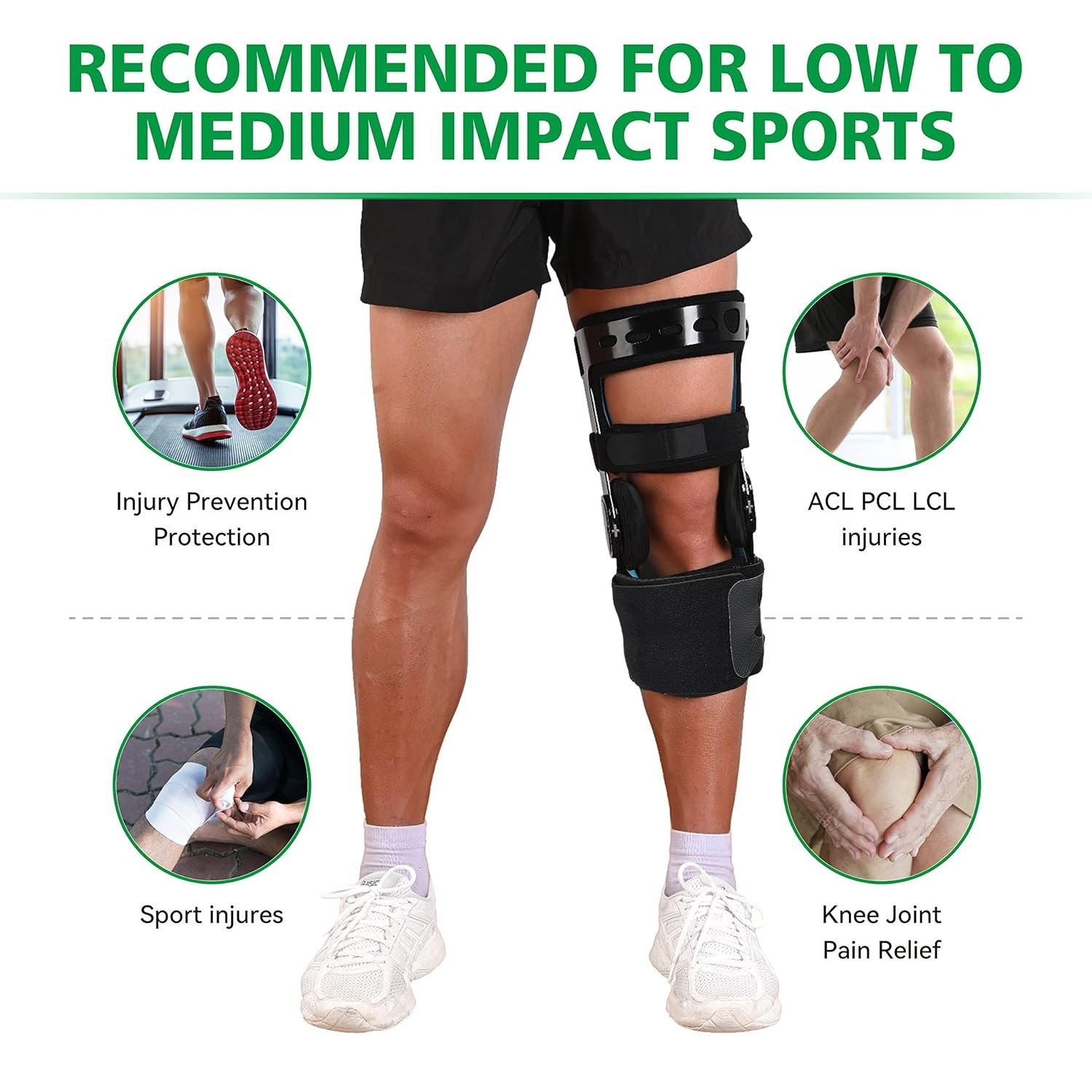 Orthomen Functional Knee Brace – Small Left – ACL/MCL/PCL/Meniscus Support – NIB
