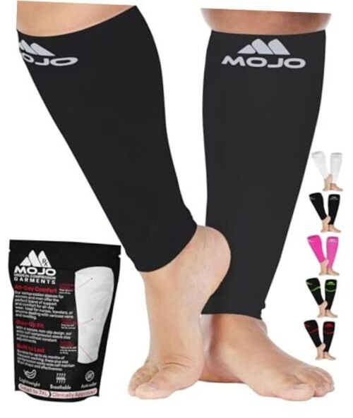 Footless for Women and Men 20-30mmHg – Extra Wide Plus Size Calf 4X-Large Grey