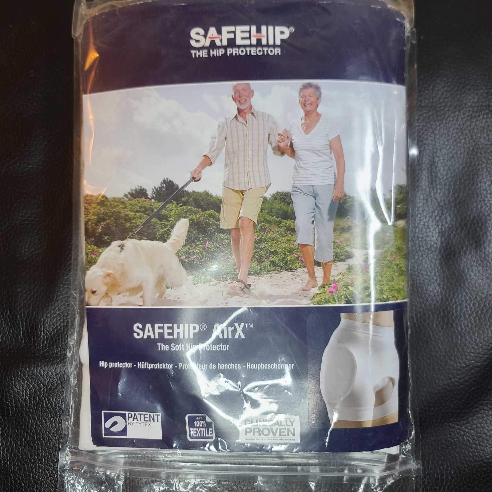 SafeHip Hip Protector Soft Padded Unisex L White Injury Prevention TYTEX