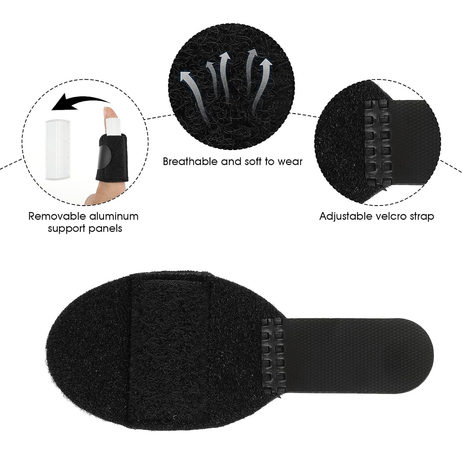 DIVINA VITAE 5PCS Trigger Finger Splints, Thumb Finger Brace for Trigger Finger