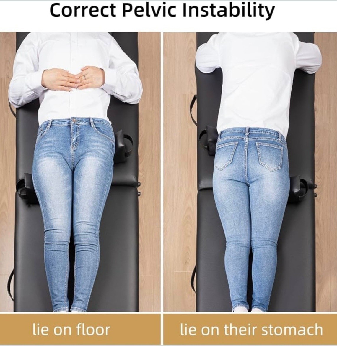 Pelvic Sacral SOT Blocks Pair Black Sciatic Back Hip Pain Support Wedges NOB