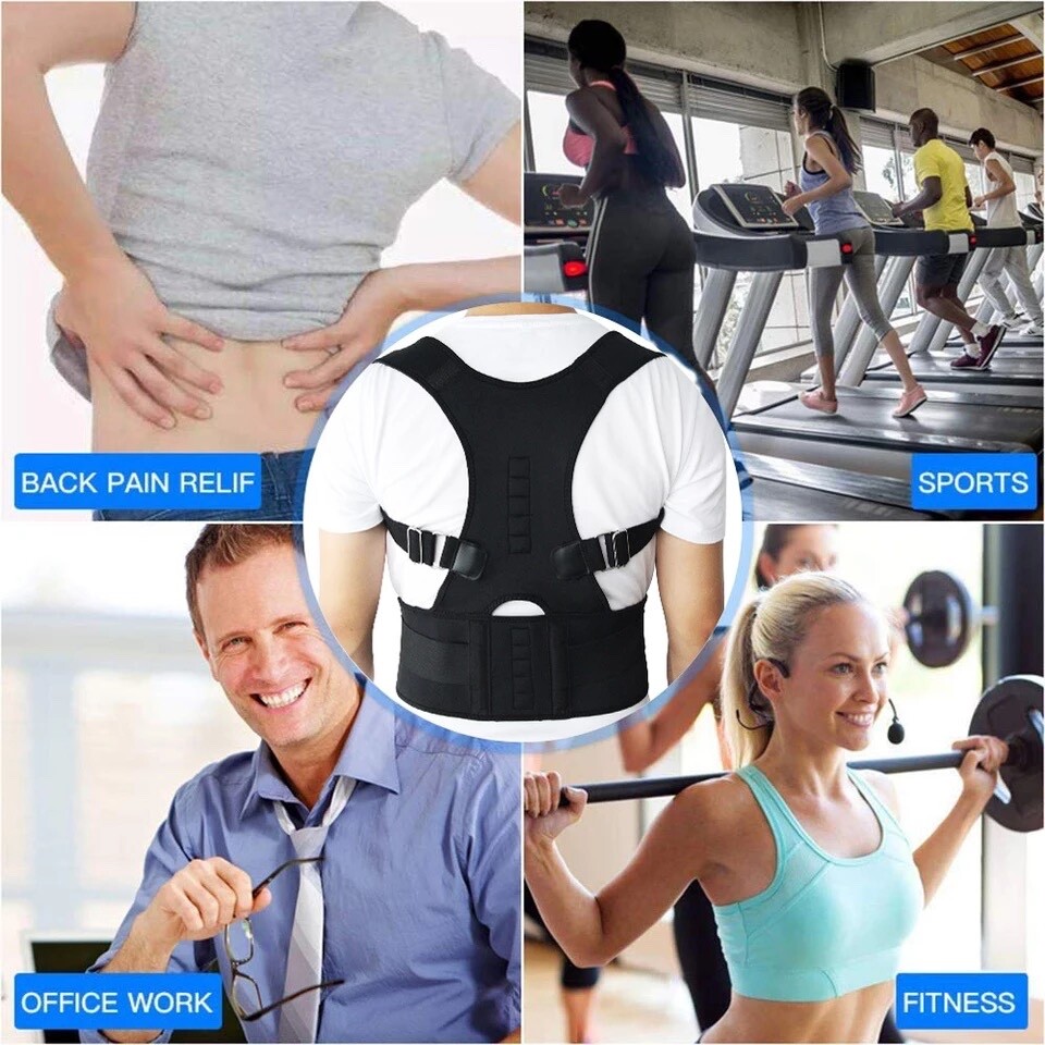 Back Posture Correction Corrector Support Shoulder Brace Belt Therapy Men Women