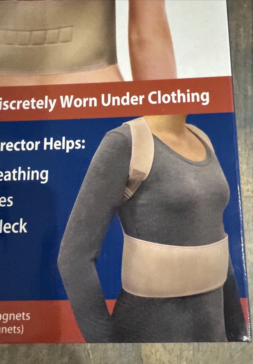North American Health + Wellness Magnetic Posture Corrector Adjustable Fit 28-38