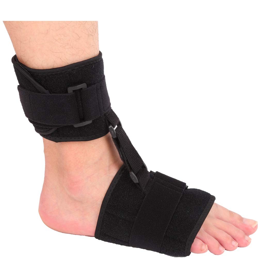 AFO Foot Drop Brace Soft Foot Up Black Orthotic Support