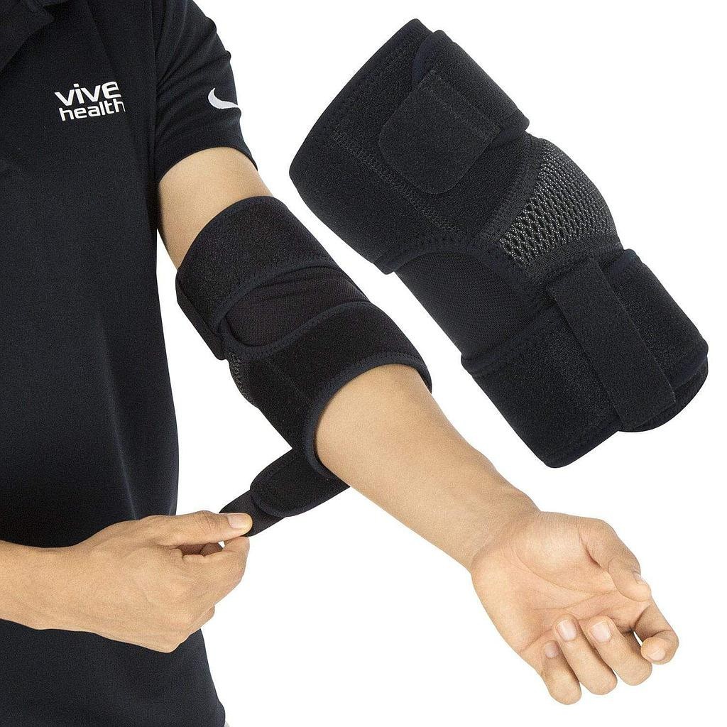 Elbow Brace, Elbow Support, Reversible, Adjustable, 2 Straps