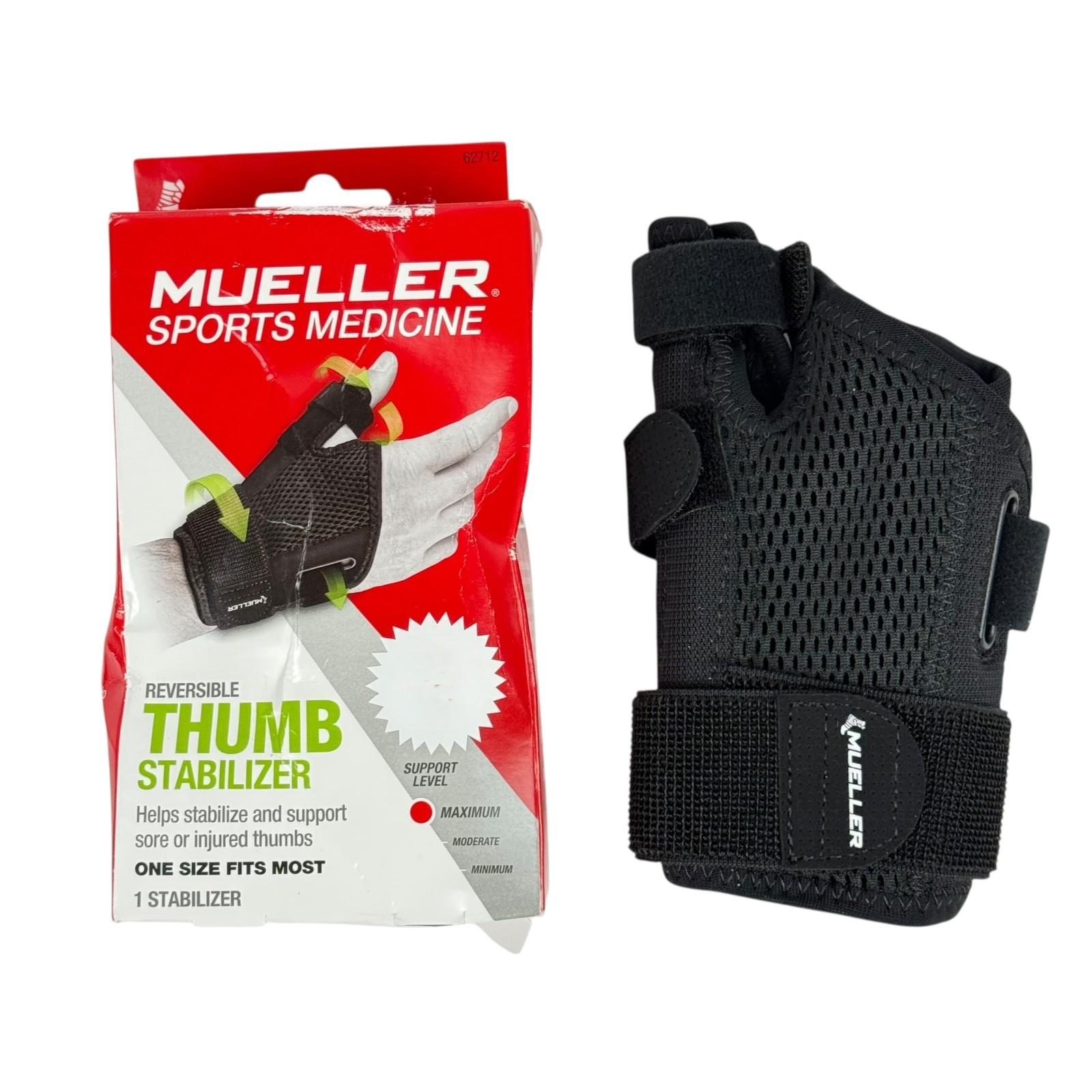 Mueller Reversible Thumb Stabilizer One Size Fits Most Maximum Support