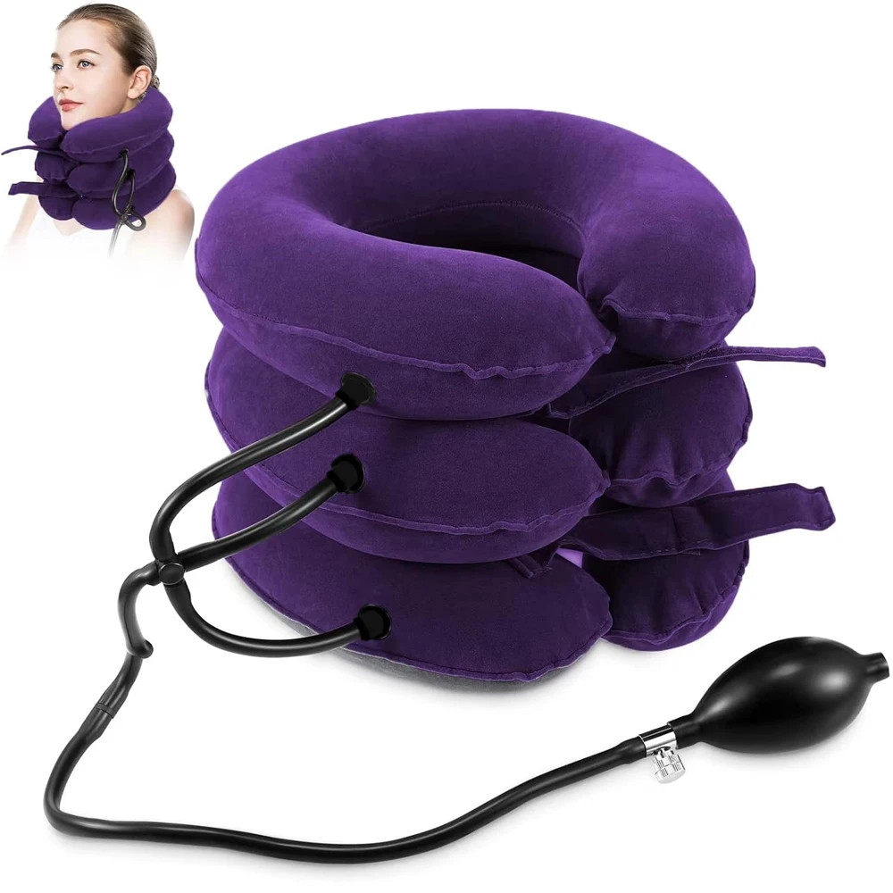 Cervical Neck Traction Device Relief for Chronic Neck & Shoulder Alignment Pain