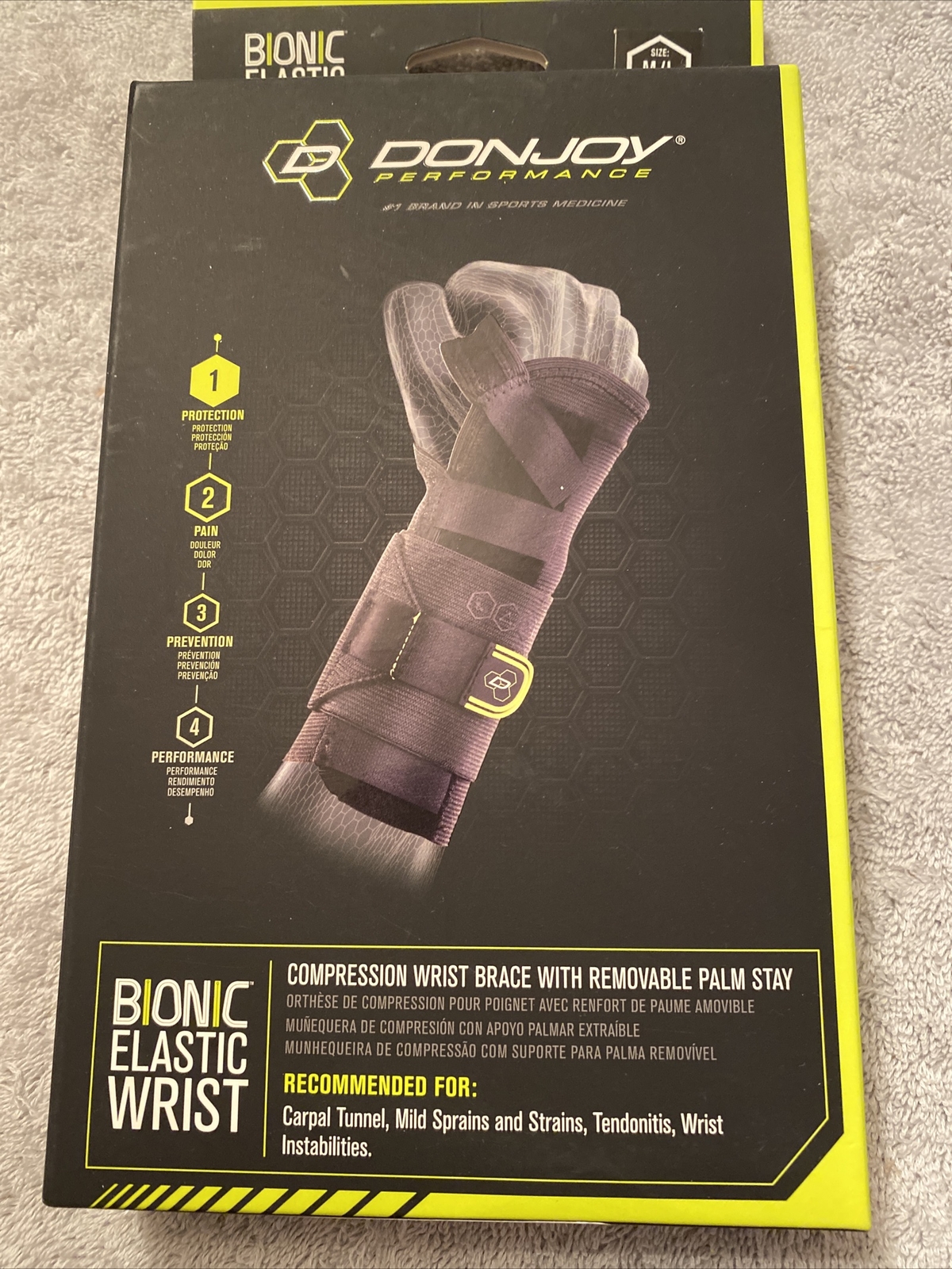 DonJoy Bionic Elastic Wrist Brace M/L