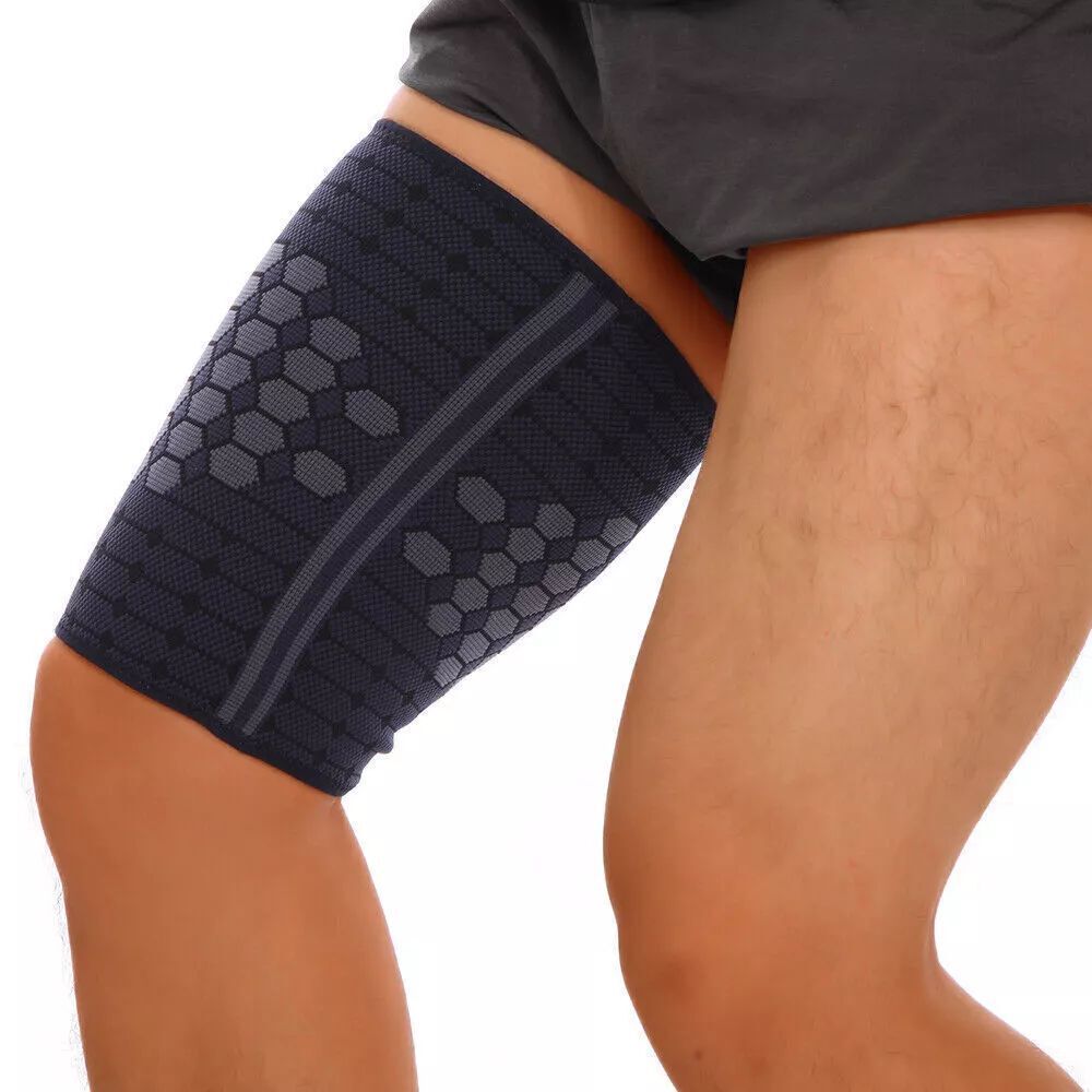2PK Thigh Wrap Support Hamstring Compression Leg Brace Sleeve Adjustable Sport++