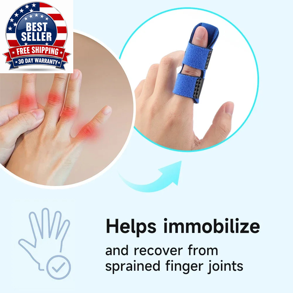 Wholesale 1Pcs Pain Relief Aluminium Finger Splint Fracture Protection Brace Cor