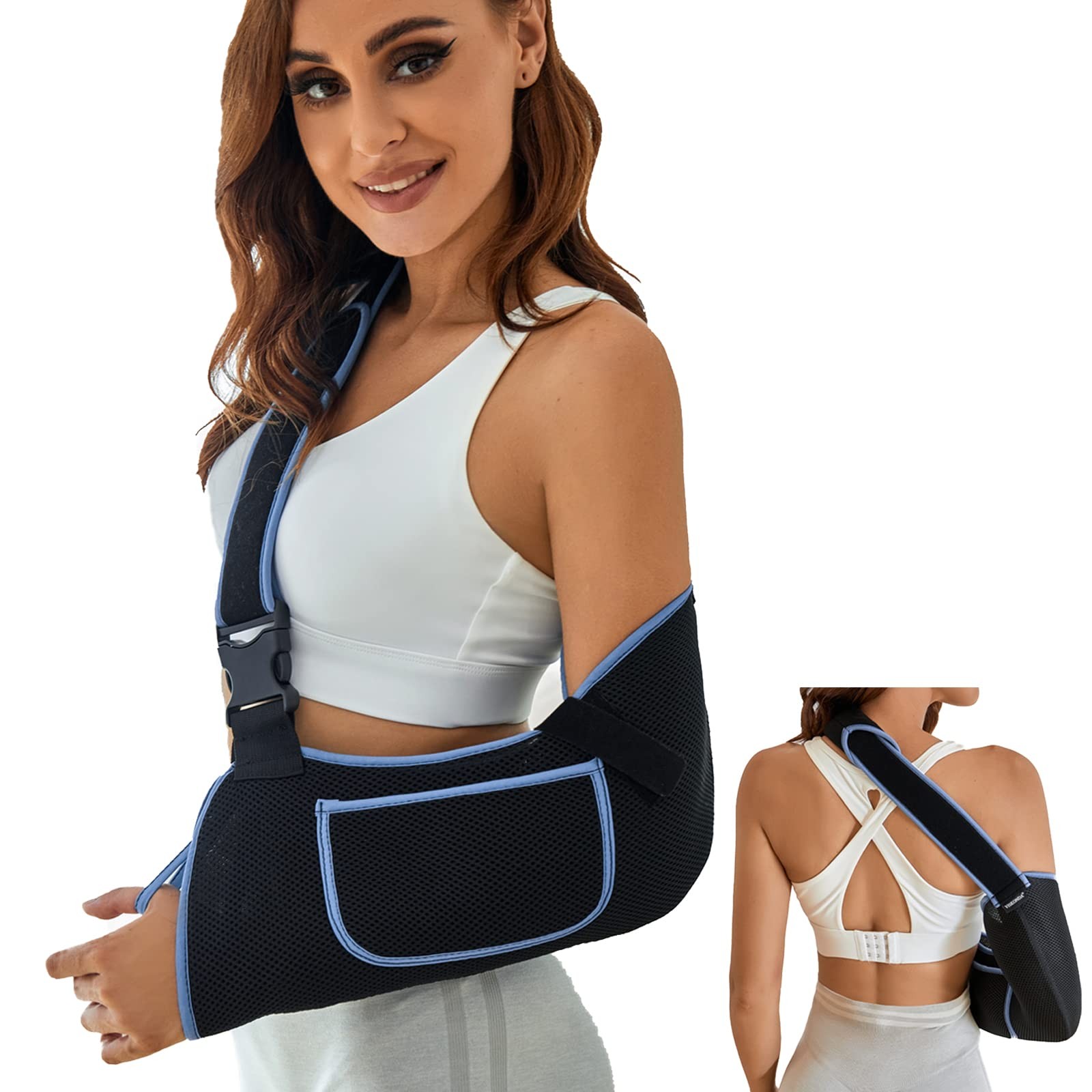 Shoulder Immobilizer Arm Sling Brace for Injury Recovery