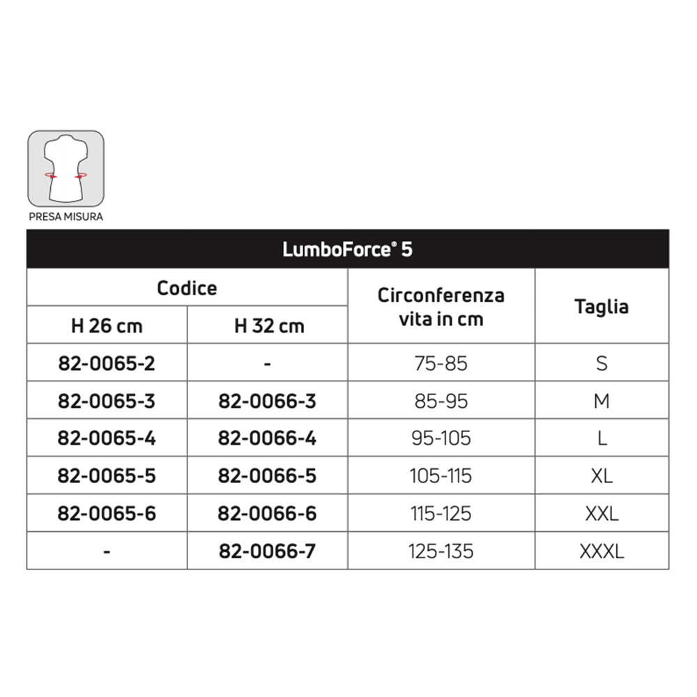 Donjoy Lumbar Band Corset with Lumboforce Slats 5 H 32cm Black