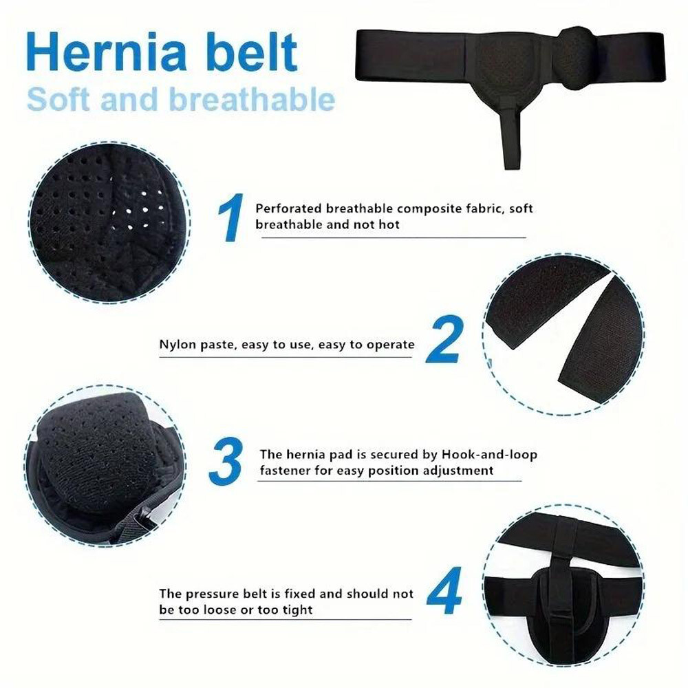 Single Hernia Support Belt Inguinal Groin Hernia Pain Relief Truss Brace Unisex