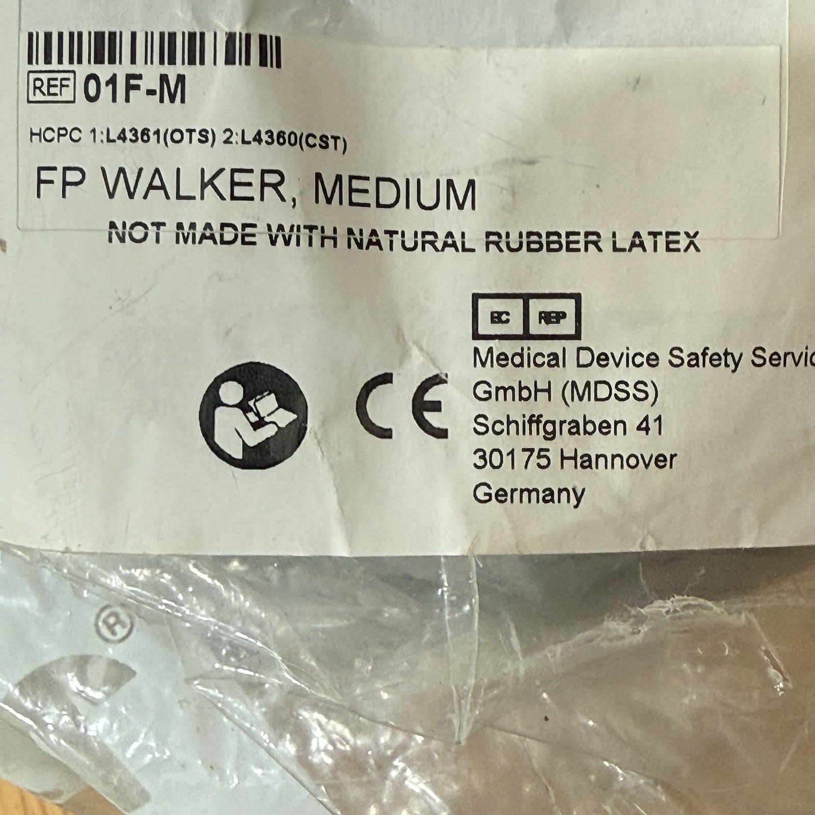 Aircast FP Walker Medium 01F-M Inflatable Deflatable Medical Walking Boot w/Pump