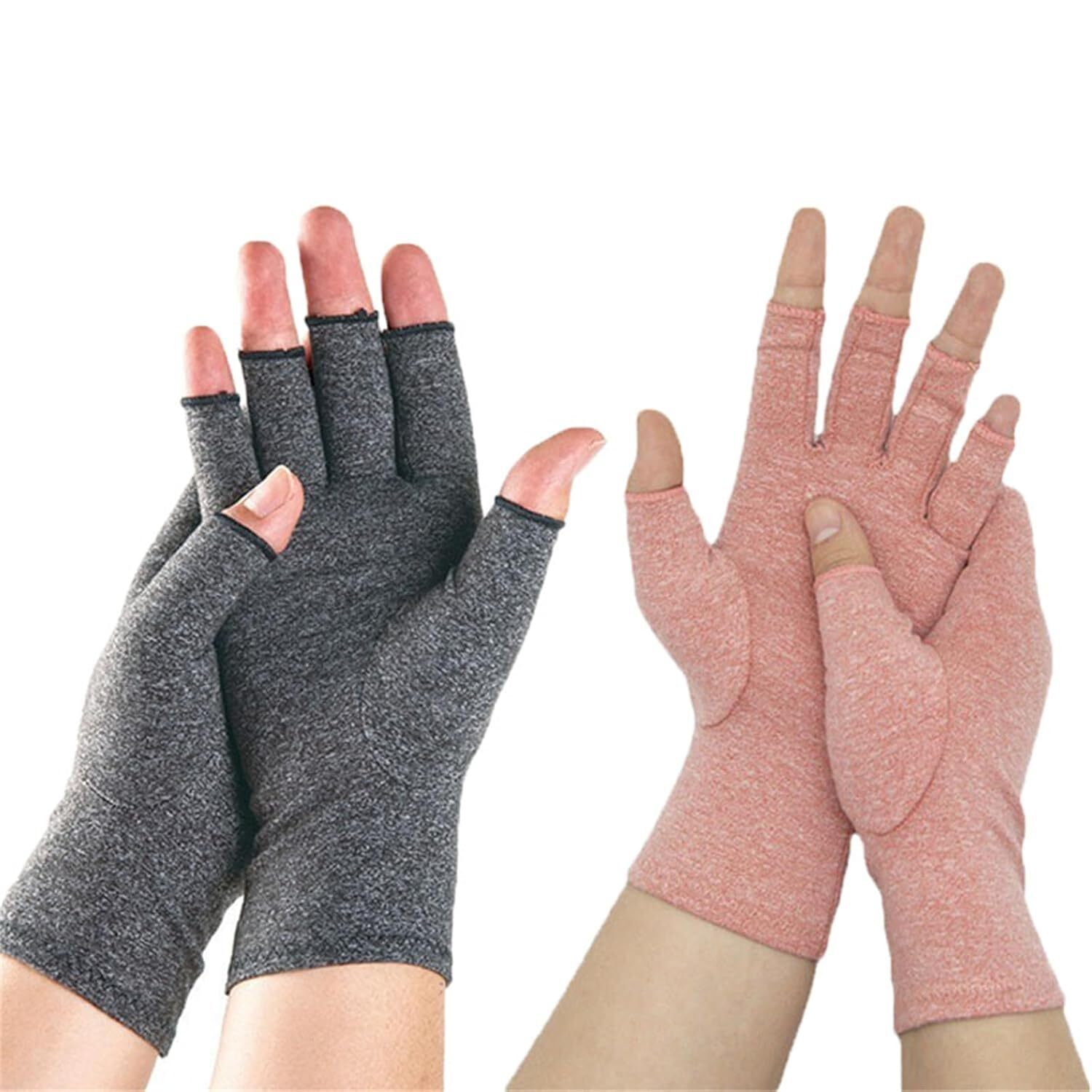 1/2 Pairs Copper Arthritis Compression Gloves Hand Support Joint Pain Relief