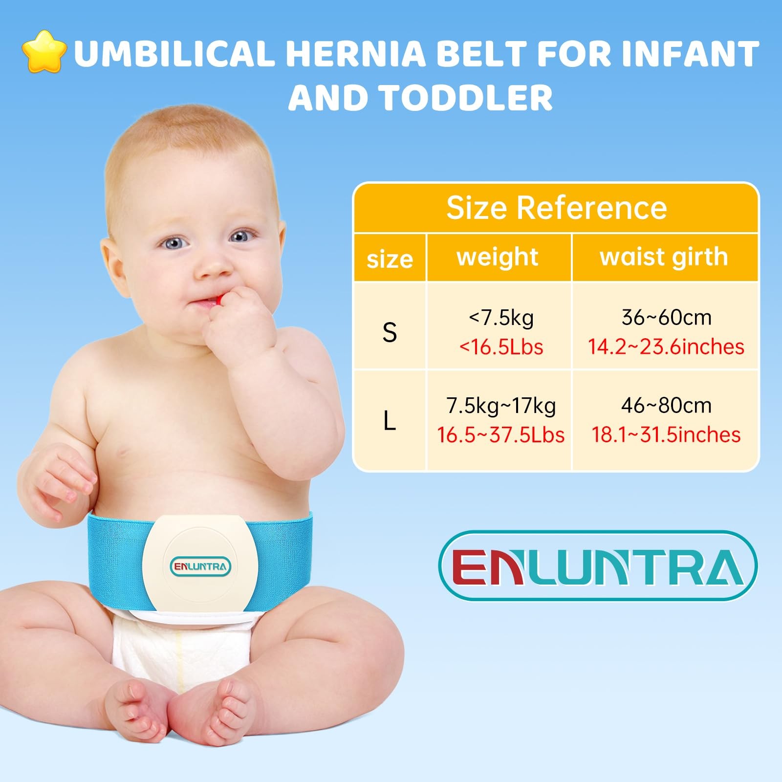 Newborn Adjustable Belly Button Band，Hernia Belt for Baby，Infant Umbilical He…