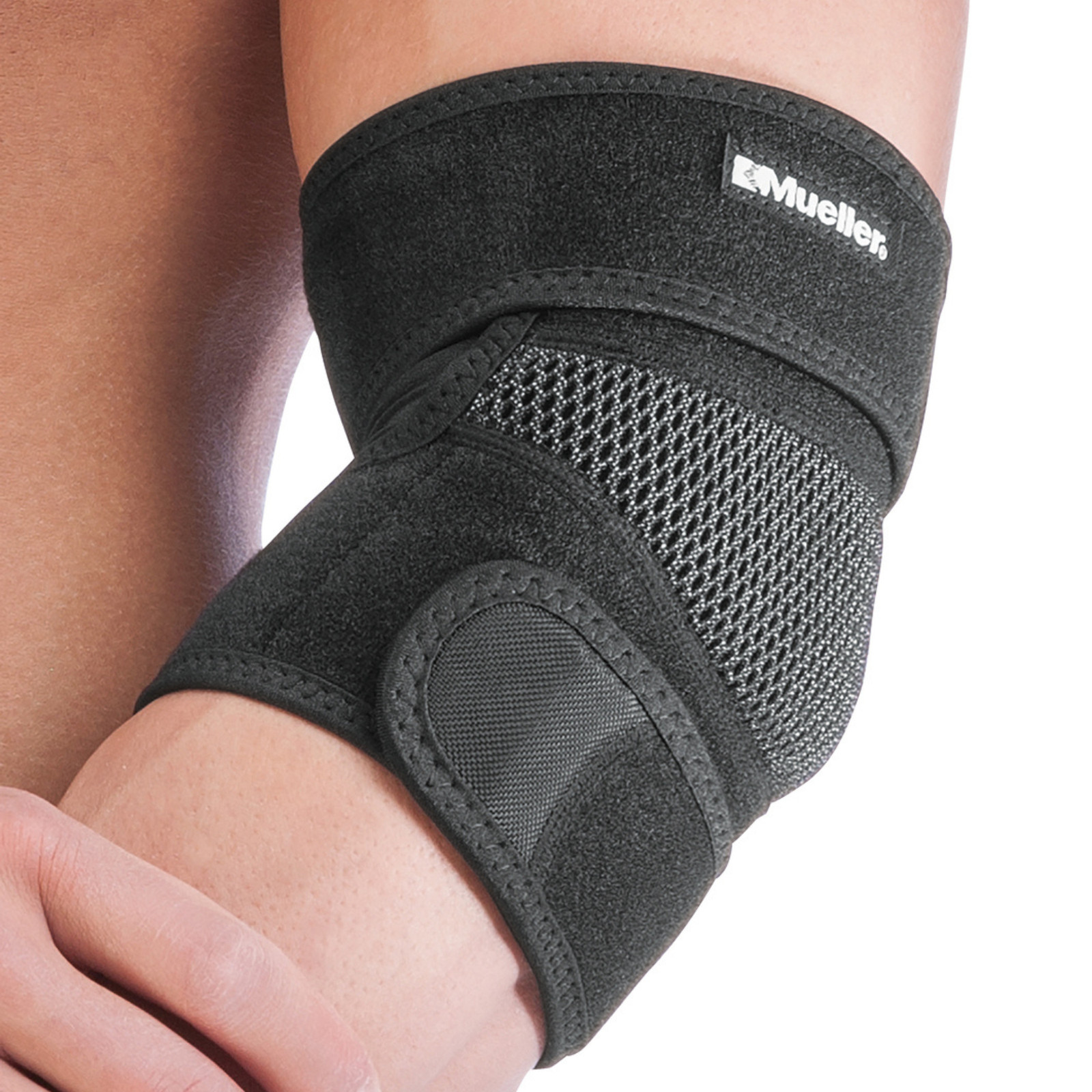 Mueller Adjustable Elbow Support: One Size Fits Most (Black)