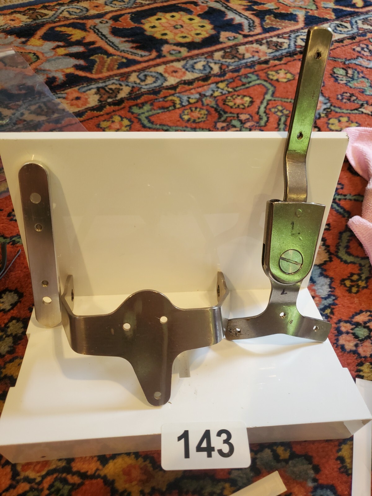 Bulldog prosthetic leg bracket LOT of 2 seen #143